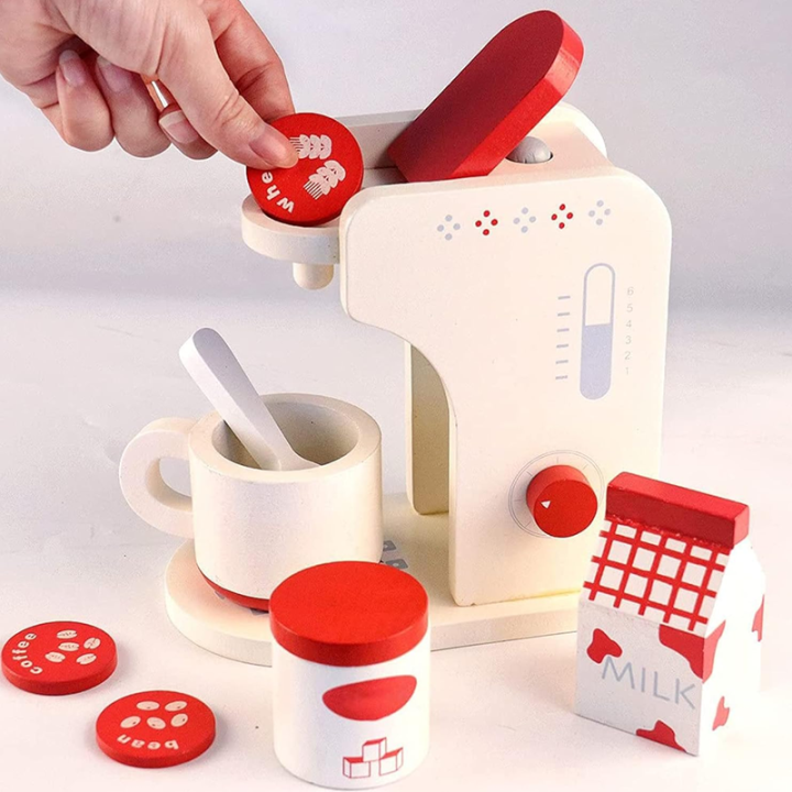 Set cafetera de madera