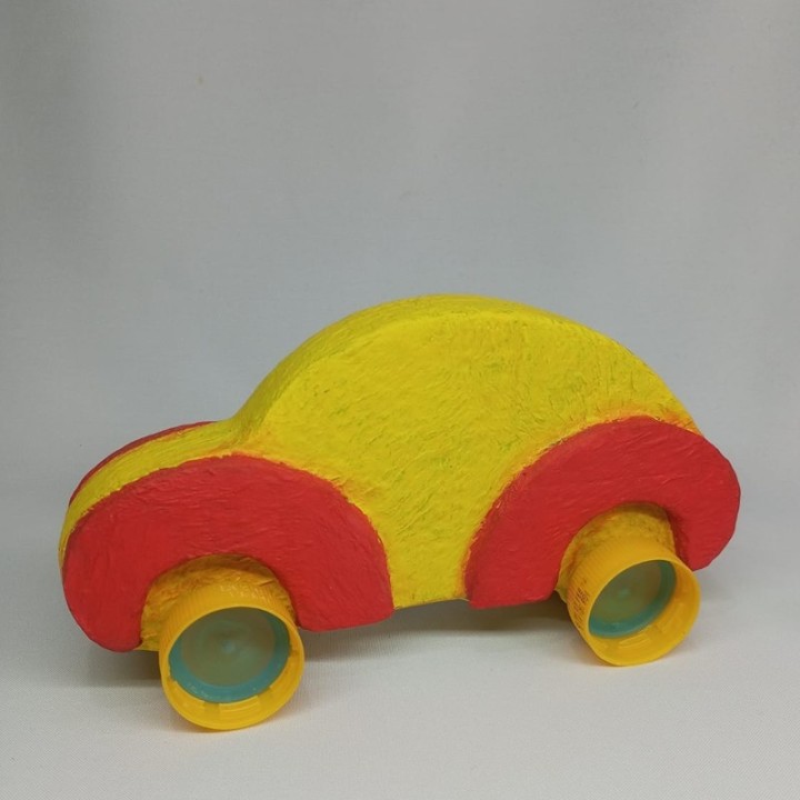 Auto Escarabajo de cartón