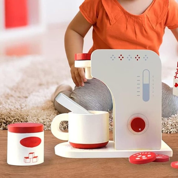 Set cafetera de madera